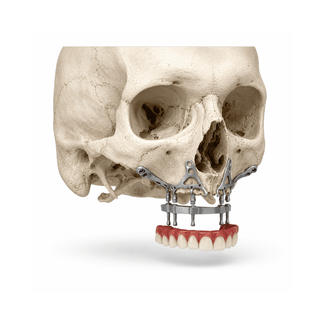 Set of patient-specific lattice-structured subperiosteal implant frameworks